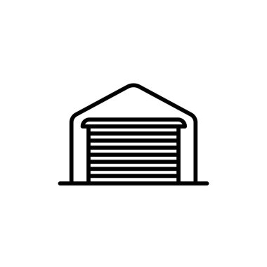 Vektör illüstrasyonu, Garaj simgesi tasarım şablonu