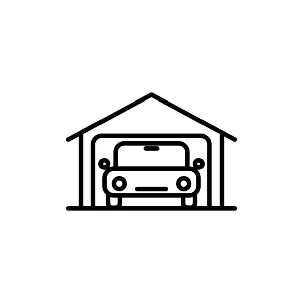 Vektör illüstrasyonu, Garaj simgesi tasarım şablonu