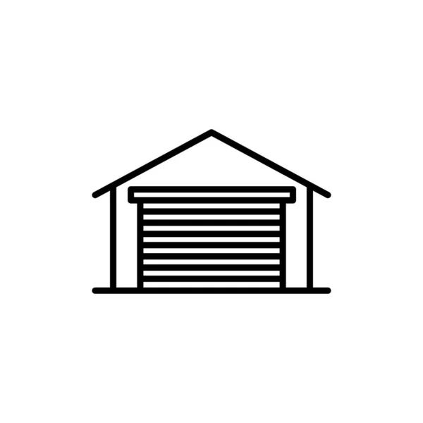 Vector Illustratie Garage Pictogram Ontwerp Sjabloon — Stockvector