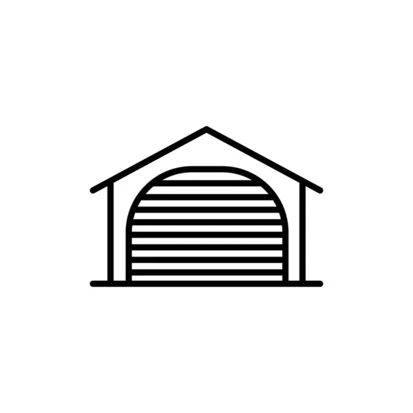 Ilustración Vectorial Plantilla Diseño Icono Garaje — Vector de stock