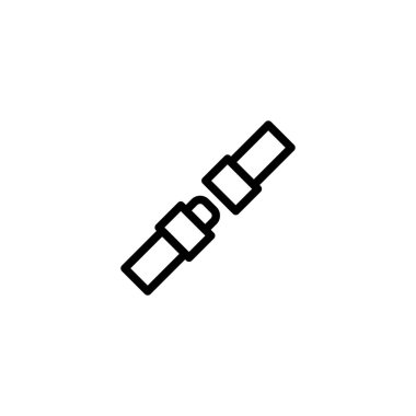 Vektör illüstrasyonu, emniyet kemeri simgesi tasarım şablonu