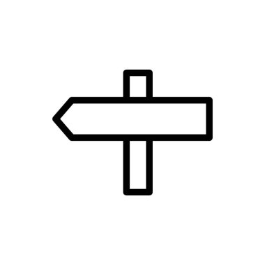 Yön simgesi tasarım şablonunun vektör illüstrasyonu