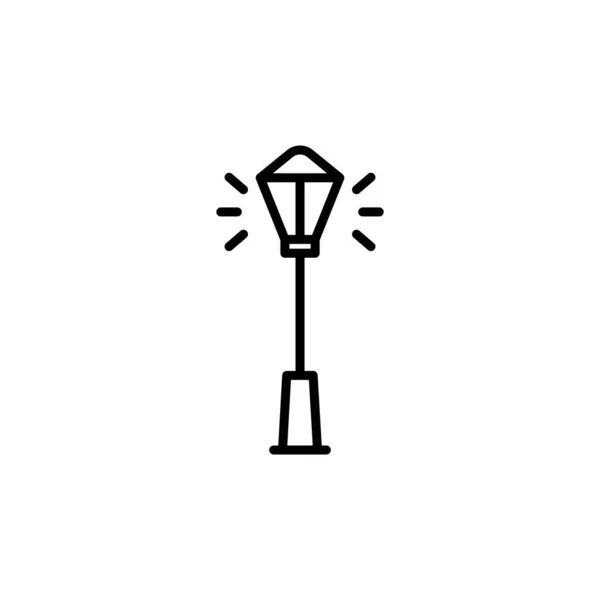 Vector Illustration Street Lamp Icon Design Template — Stock Vector