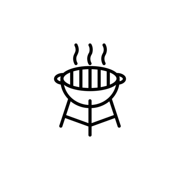 Εικονογράφηση Διάνυσμα Μπάρμπεκιου Μαγείρεμα Πρότυπο Σχεδιασμού Εικονίδιο — Διανυσματικό Αρχείο