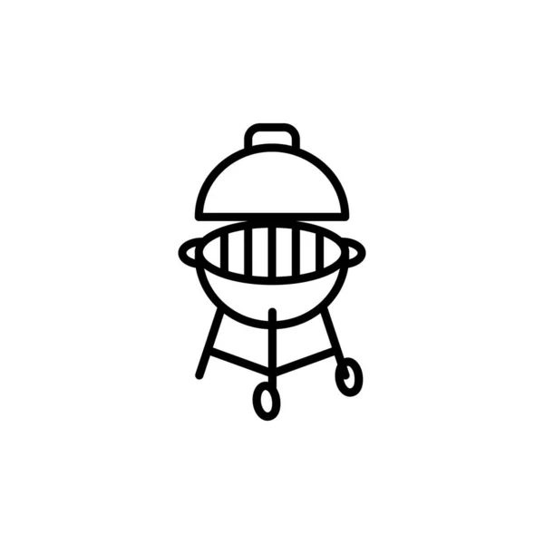 Vector Illustratie Barbecue Pictogram Ontwerp Sjabloon — Stockvector