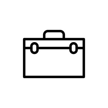 Evrak çantası simgesi tasarım şablonunun vektör illüstrasyonu