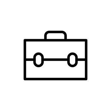 Evrak çantası simgesi tasarım şablonunun vektör illüstrasyonu