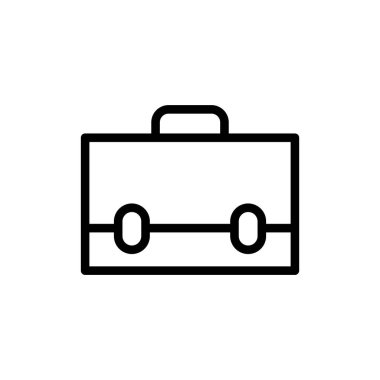 Evrak çantası simgesi tasarım şablonunun vektör illüstrasyonu