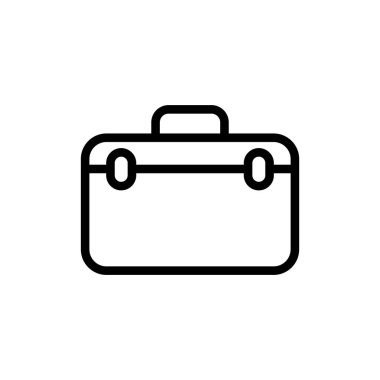 Evrak çantası simgesi tasarım şablonunun vektör illüstrasyonu