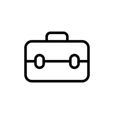 Evrak çantası simgesi tasarım şablonunun vektör illüstrasyonu