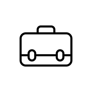 Evrak çantası simgesi tasarım şablonunun vektör illüstrasyonu