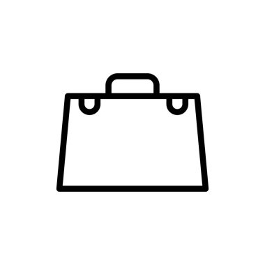 Evrak çantası simgesi tasarım şablonunun vektör illüstrasyonu