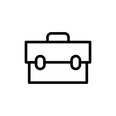 Evrak çantası simgesi tasarım şablonunun vektör illüstrasyonu