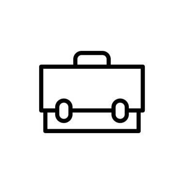 Evrak çantası simgesi tasarım şablonunun vektör illüstrasyonu