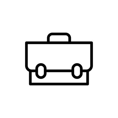 Evrak çantası simgesi tasarım şablonunun vektör illüstrasyonu