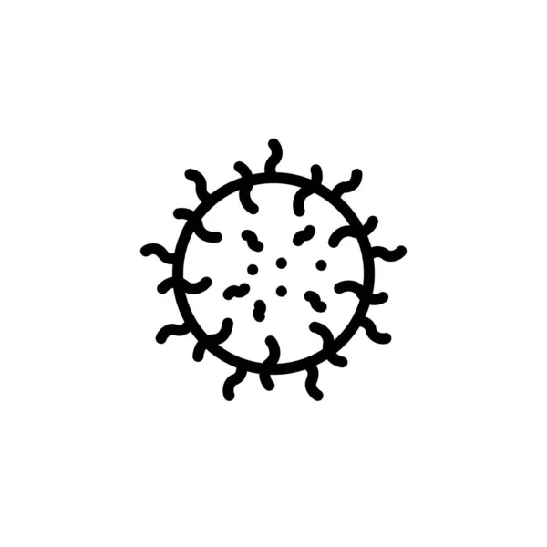 Illustrazione Vettoriale Del Modello Design Dell Icona Del Virus — Vettoriale Stock