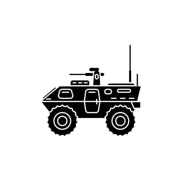 Wektor Ilustracji Szablonu Ikony Pojazdu Opancerzonego — Wektor stockowy