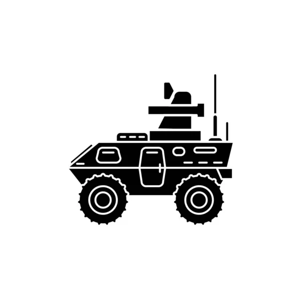 Ilustrační Vektor Šablony Ikon Obrněného Vozidla — Stockový vektor