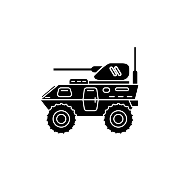 Ilustración Vector Vehículo Blindado Icono Plantilla — Vector de stock