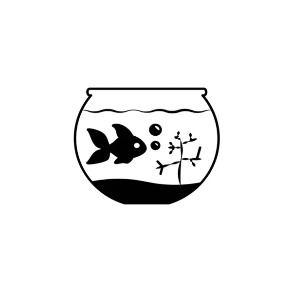 Vector Graphic Aquarium Icon Template — 스톡 벡터