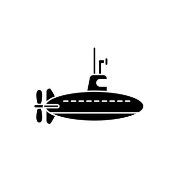 Denizaltı simgesi şablonunun İllüstrasyon Vektörü grafiği