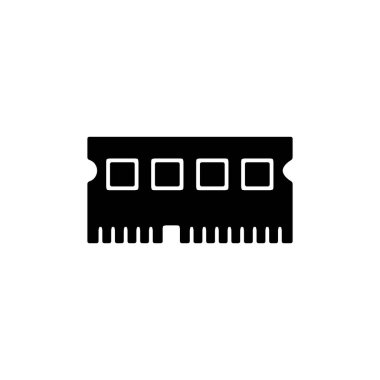 Bellek DDR simge şablonunun İllüstrasyon Vektörü grafiği