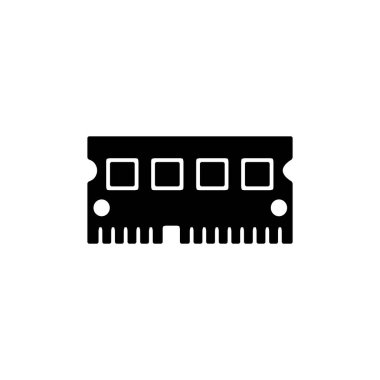 Bellek DDR simge şablonunun İllüstrasyon Vektörü grafiği