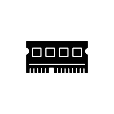 Bellek DDR simge şablonunun İllüstrasyon Vektörü grafiği