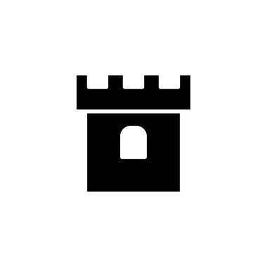 Kale simgesi şablonunun İllüstrasyon Vektörü grafiği