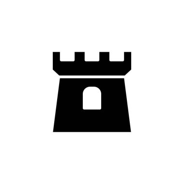 Kale simgesi şablonunun İllüstrasyon Vektörü grafiği