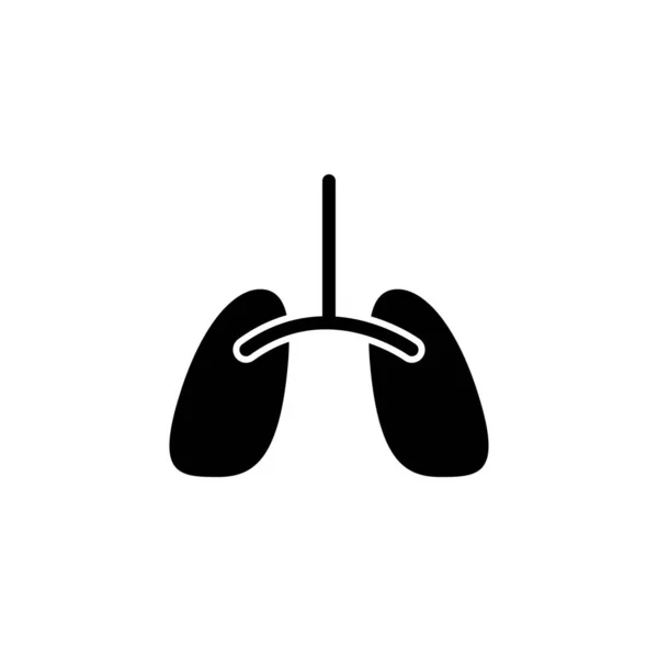 Illustration Graphique Vectoriel Modèle Icône Des Poumons — Image vectorielle