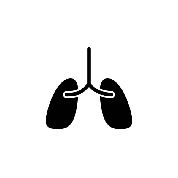 Illustration Vector Graphic Lungs Icon Template — Stock Vector