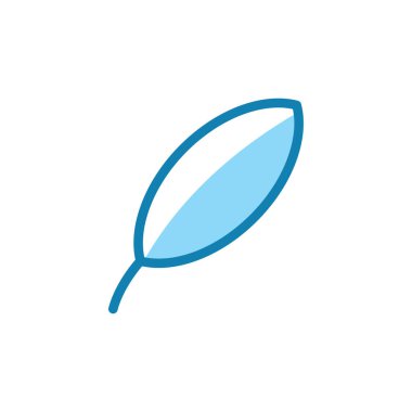 Yaprak ikonunun İllüstrasyon Vektörü grafiği. Doğa için uygun, eko, bitkisel vs..