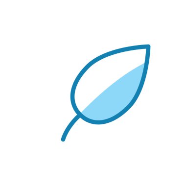 Yaprak ikonunun İllüstrasyon Vektörü grafiği. Doğa için uygun, eko, bitkisel vs..