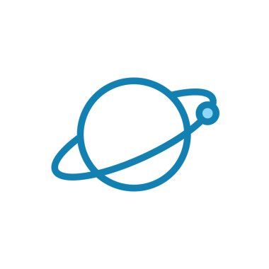 Astronomi simge tasarım şablonu illüstrasyon vektörü