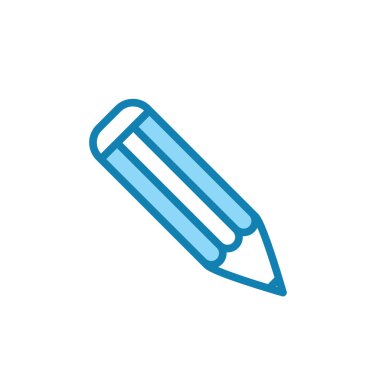 Kalem simgesinin İllüstrasyon Vektörü grafiği. Eğitim için uygun, çizim, araç, öğrenci vs..