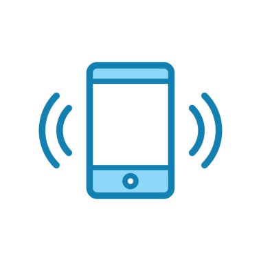 Akıllı telefon simgesinin resimleme vektörü grafiği. İletişim, telefon, iletişim vs. için uygun.