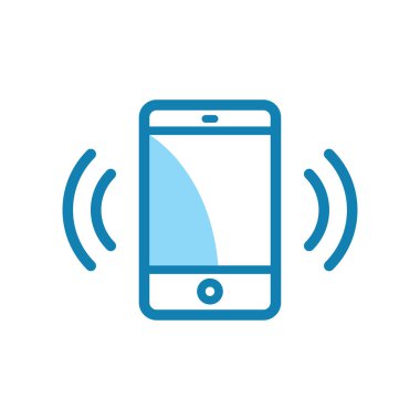 Akıllı telefon simgesinin resimleme vektörü grafiği. İletişim, telefon, iletişim vs. için uygun.