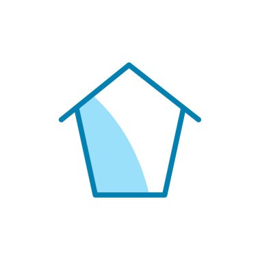 Ev simgesinin İmaj Vektörü grafiği. Ev için uygun, gayrimenkul, konut, kulübe, vs..