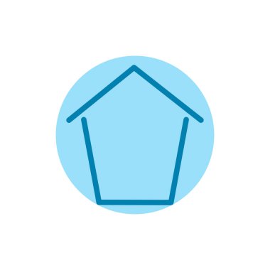 Ev simgesinin İmaj Vektörü grafiği. Ev için uygun, gayrimenkul, konut, kulübe, vs..