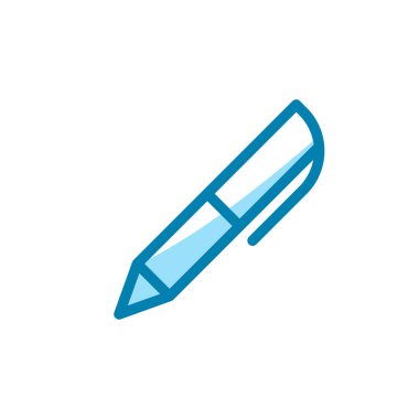 Kalem simgesinin İllüstrasyon Vektörü grafiği. Ofis, araç, kırtasiye, imza vs. için uygun.