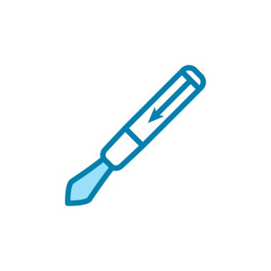 Kalem simgesinin İllüstrasyon Vektörü grafiği. Ofis, araç, kırtasiye, imza vs. için uygun.