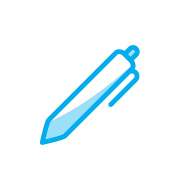 Kalem simgesinin İllüstrasyon Vektörü grafiği. Ofis, araç, kırtasiye, imza vs. için uygun.