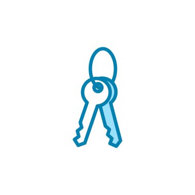 Anahtar simgesinin Çizim Vektörü grafiği. Güvenli, güvenlik, erişim, şifre, koruma vesaire için uygun.