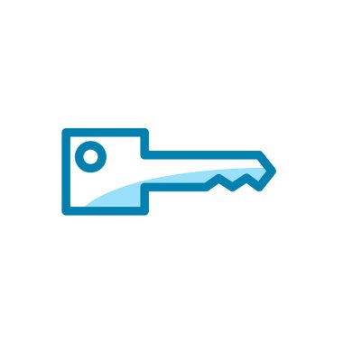 Anahtar simgesinin Çizim Vektörü grafiği. Güvenli, güvenlik, erişim, şifre, koruma vesaire için uygun.