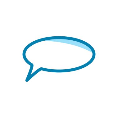 Kabarcık konuşma ikonunun İllüstrasyon Vektörü grafiği. Konuşmak, sohbet etmek, mesaj vermek, tartışmak için uygun.