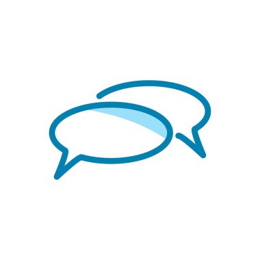 Kabarcık konuşma ikonunun İllüstrasyon Vektörü grafiği. Konuşmak, sohbet etmek, mesaj vermek, tartışmak için uygun.