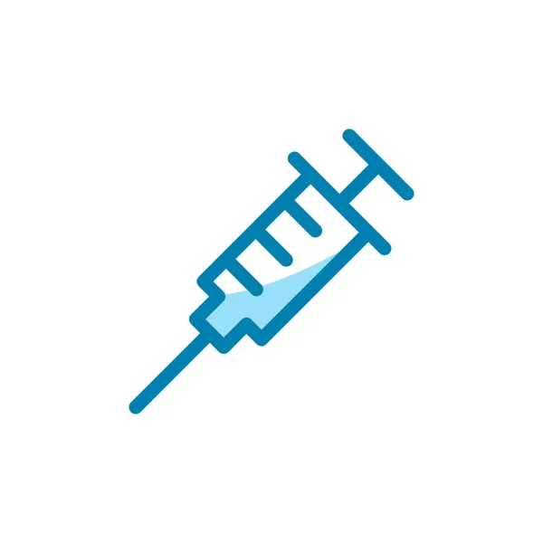 Illustratie Vectorafbeelding Van Het Injectiepictogram Geschikt Voor Medisch Vaccinatie Ziekenhuis — Stockvector