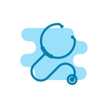 Stetoskop ikonunun görüntü vektörü grafiği. Doktor, hemşire, teşhis, kalp atışı vs. için uygun.