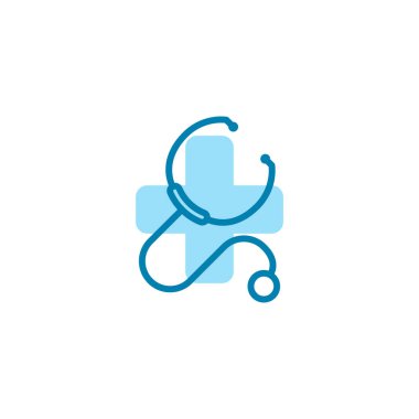 Stetoskop ikonunun görüntü vektörü grafiği. Doktor, hemşire, teşhis, kalp atışı vs. için uygun.